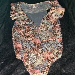 Victoria's Secret Multicolor Floral  Bodysuit